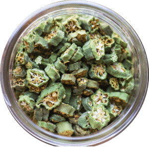 Manufacturer & Supplier of Dehydrated Okra Flakes / Slices